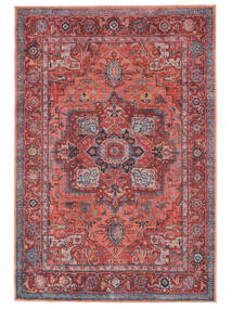  160X230 Washable Georgia Oriental Rug - Red/Blue Cotton