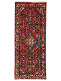 Asadabad Teppich 75X186 Läufer Dunkelrot/Schwarz Wolle, Persien/Iran Carpetvista