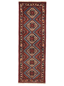66X194 Rudbar Rug Oriental Runner
 Black/Dark Red (Wool, Persia/Iran) Carpetvista