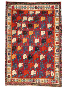  119X171 Ghashghai Fine Covor Dark Red/Negru Persia/Iran
 Carpetvista