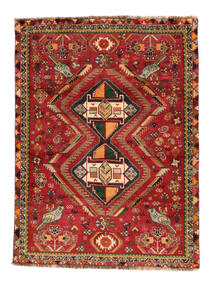 116X156 Tappeto Ghashghai Fine Orientale Rosso Scuro/Marrone (Lana, Persia/Iran) Carpetvista