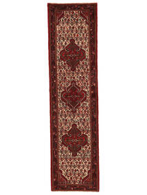  Persian Asadabad Rug 76X294 Black/Dark Red Carpetvista