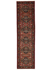  Orientalisk Mehraban 83X306 Hallmatta Svart/Mörkröd Ull, Persien/Iran Carpetvista
