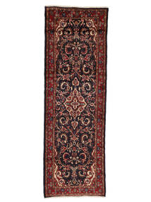  Oriental Hamadan Rug 103X310 Runner
 Black/Dark Red Wool, Persia/Iran Carpetvista
