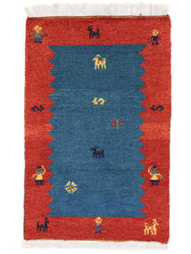 Gabbeh Rustic Rug 60X90 Dark Red/Dark Blue Wool, Persia/Iran Carpetvista