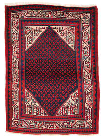  109X154 Hamadan Matot Matto Tummanpunainen/Musta Persia/Iran Carpetvista