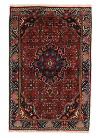 Tapete Oriental Bijar 104X157 Preto/Vermelho Escuro (Lã, Pérsia/Irão)