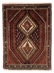 Afshar Shahre Babak Tappeto 70X90 Persiano Di Lana Nero/Rosso Scuro Piccolo Carpetvista