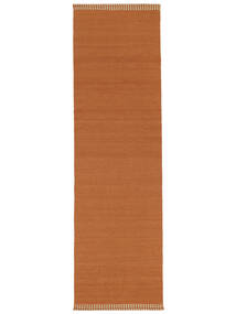 Teppichläufer 100X350 Einfarbig Visby - Rost
