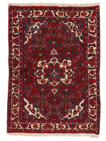 Tapete Oriental Bijar 100X140 Preto/Vermelho Escuro (Lã, Pérsia/Irão)