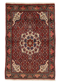  Persischer Bidjar Teppich 96X147 Schwarz/Dunkelrot (Wolle, Persien/Iran)