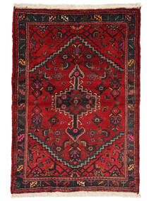 105X150 Alfombra Oriental Hamadan Rojo Oscuro/Negro (Lana, Persia/Irán) Carpetvista