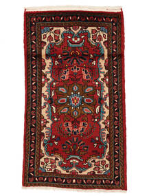 77X138 Alfombra Oriental Lillian Negro/Rojo Oscuro (Lana, Persia/Irán) Carpetvista
