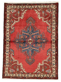  Orientalischer Hamadan Teppich 108X149 Dunkelrot/Schwarz Wolle, Persien/Iran Carpetvista