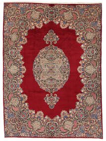  Perzisch Kerman Fine Sig. Honari Vloerkleed 292X400 Donkerrood/Bruin Carpetvista