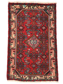  Hamadan Rug 75X120 Persian Wool Dark Red/Black Small Carpetvista