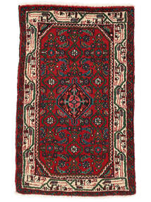 77X121 Alfombra Hamadan Oriental Negro/Rojo Oscuro (Lana, Persia/Irán) Carpetvista