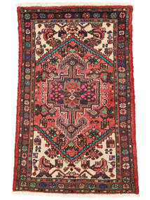  Oosters Hamadan Vloerkleed 70X114 Donkerrood/Zwart Wol, Perzië/Iran Carpetvista