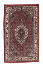  Bidjar Cu Mătase Covor 114X198 Persan Lână Dark Red/Negru Mic