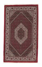  Oriental Bidjar With Silk Rug 116X193 Black/Dark Red Wool, Persia/Iran