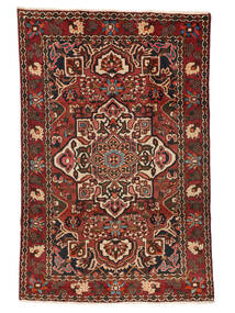  Orientalischer Bachtiar Teppich 204X308 Schwarz/Dunkelrot Wolle, Persien/Iran Carpetvista