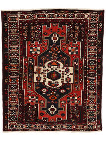 Tapete Persa Bakhtiari 180X220 Preto/Vermelho Escuro (Lã, Pérsia/Irão)