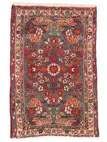  Persian Hamadan Rug 70X100 Dark Red/Brown Carpetvista