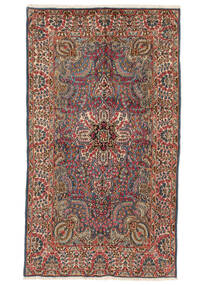 Alfombra Oriental Kerman 144X254 Rojo Oscuro/Negro (Lana, Persia/Irán)