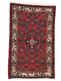 Tappeto Persiano Hamadan 70X125 Rosso Scuro/Nero (Lana, Persia/Iran)