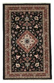  Sarough Fine Alfombra 70X115 Persa De Lana Negro/Marrón Pequeño