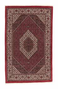 117X190 Χαλι Bidjar Με Μετάξι Ανατολής Μαύρα/Σκούρο Κόκκινο (Μαλλί, Περσικά/Ιρανικά)