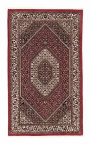  Orientalischer Bidjar Mit Seide Teppich 113X190 Schwarz/Dunkelrot Wolle, Persien/Iran