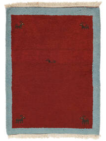 Alfombra Gabbeh Rustic 60X90 Rojo Oscuro/Petrole Oscuro (Lana, Persia/Irán)