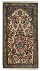  Oriental Sarouk Rug 70X131 Black/Brown Wool, Persia/Iran