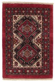  91X132 Medallion Small Gabbeh Kashkooli Rug Wool