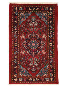 80X131 Lillian Tæppe Orientalsk Mørkerød/Sort (Uld, Persien/Iran) Carpetvista