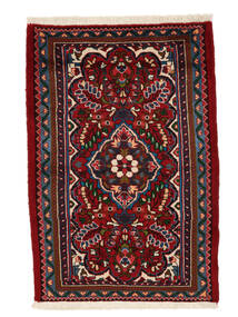 71X136 Tapete Oriental Lillian Preto/Vermelho Escuro (Lã, Pérsia/Irão) Carpetvista