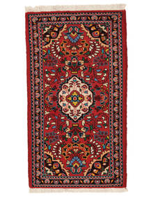  66X120 Lillian Vloerkleed Donkerrood/Zwart Perzië/Iran Carpetvista