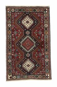  Persian Yalameh Rug 83X136 Black/Brown (Wool, Persia/Iran)
