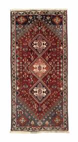  Persian Shiraz Rug 66X140 Black/Dark Red