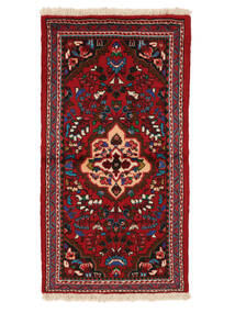 Alfombra Oriental Lillian 68X129 Rojo Oscuro/Negro (Lana, Persia/Irán)