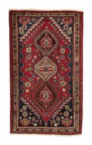 85X140 Tappeto Ghashghai Orientale Nero/Rosso Scuro (Lana, Persia/Iran)