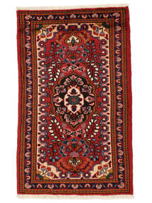 73X120 Lillian Teppe Orientalsk Mørk Rød/Svart (Ull, Persia/Iran) Carpetvista