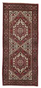 62X145 Gholtogh Teppich Orientalischer Läufer Schwarz/Dunkelrot (Wolle, Persien/Iran)