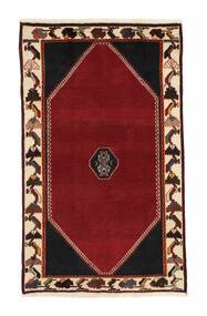  Gashgai Alfombra 88X145 Persa De Lana Rojo Oscuro/Negro Pequeño