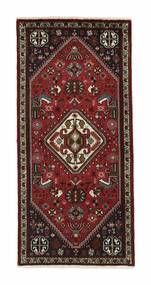 Tappeto Ghashghai 78X146 Nero/Rosso Scuro (Lana, Persia/Iran)