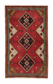  Orientalsk Shiraz Teppe 87X147 Mørk Rød/Svart Ull, Persia/Iran