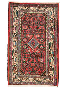  Oriental Hamadan Rug 75X120 Dark Red/Black Wool, Persia/Iran Carpetvista