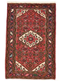  Hamadan Vloerkleed 80X120 Perzisch Wol Zwart/Donkerrood Klein Carpetvista