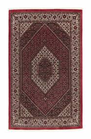  Oriental Bidjar With Silk Rug 114X182 Black/Dark Red Wool, Persia/Iran